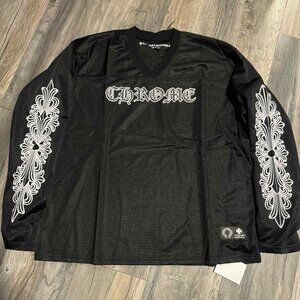 Black Chrome Heart Hockey Jersey